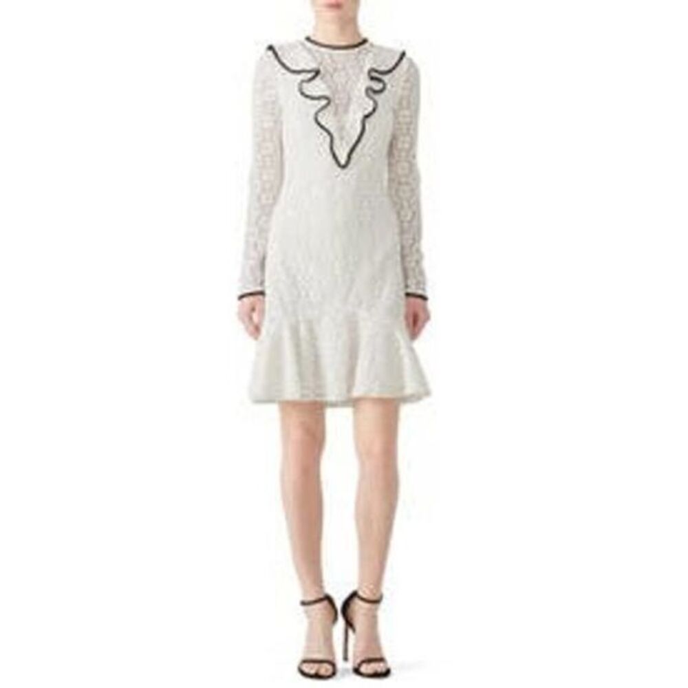 ML MONIQUE LHUILLIER Ivory Lace Dress